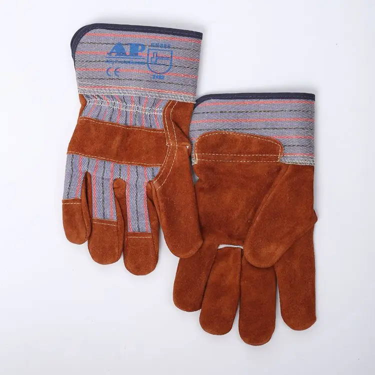 AP-2206 CE EN388 Certified Best Seller Safety Welding Gloves Leather Working Gloves Heavy Duty