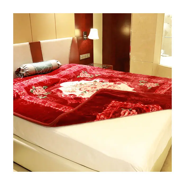Двухслойное утолщенное роскошное супер мягкое 100% полиэстеровое одеяло из микрофибры