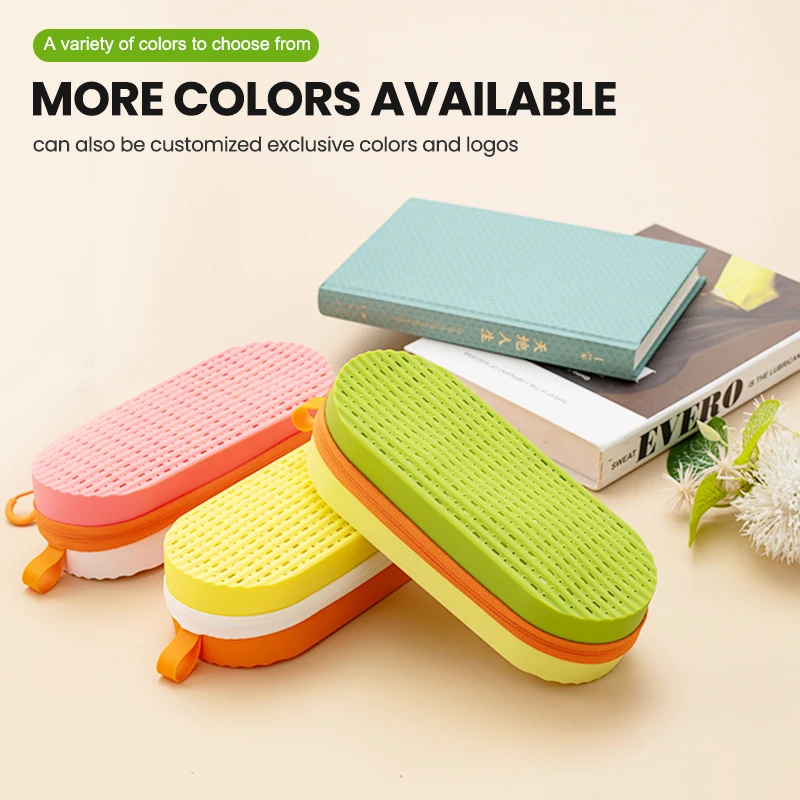 Silicone Breathable Holes Swimming Goggle Protective Case for Sports Glasses Sunglasses Eyeglasses Packaging