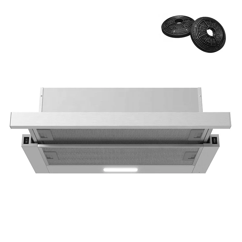 Built-In Telescopic Cooker Hood Under Cabinet Range Hood with 3-Speed Control Smart exhaust hood