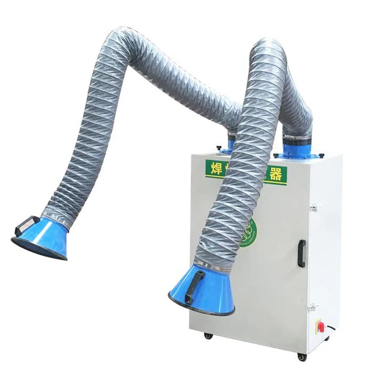 Fume Extractor with 3 Stage Air Filter, Wheeled Smoke Absorber and Purifier, 80W Air Purifier for Laser Cutters