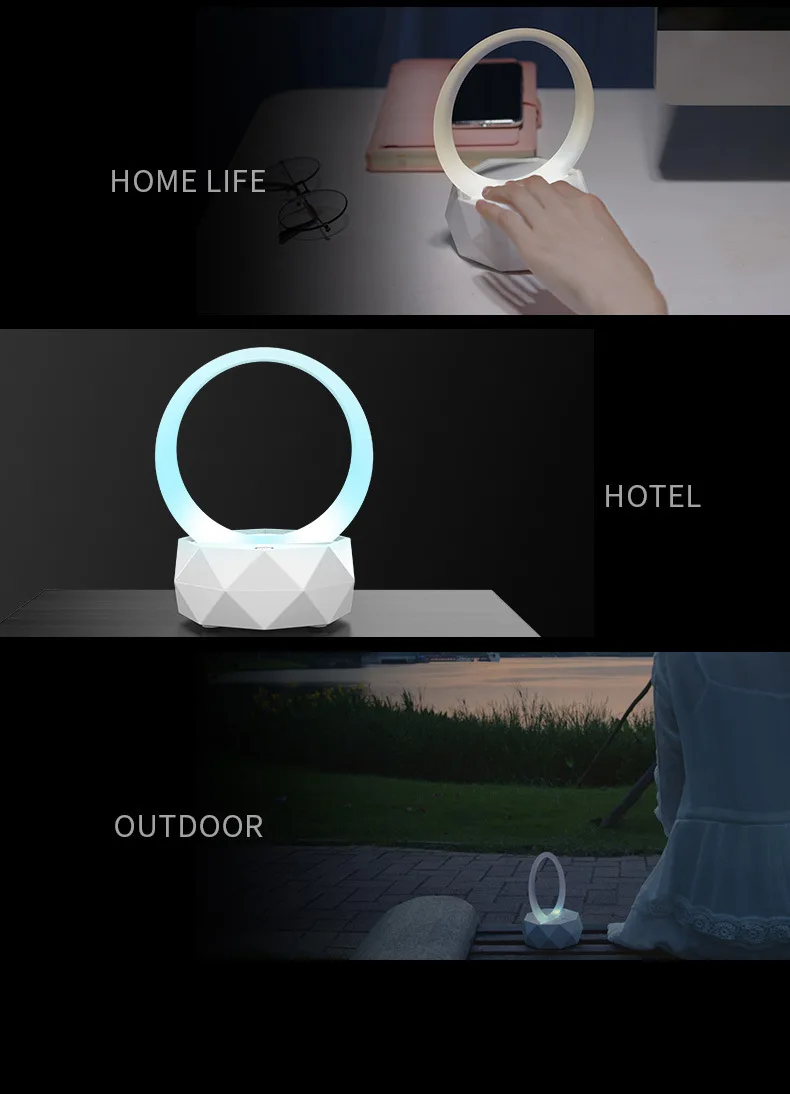 Cheapest Mini Portable RGB LED Bluetooth Radio USB Player Audio Cable mini speaker