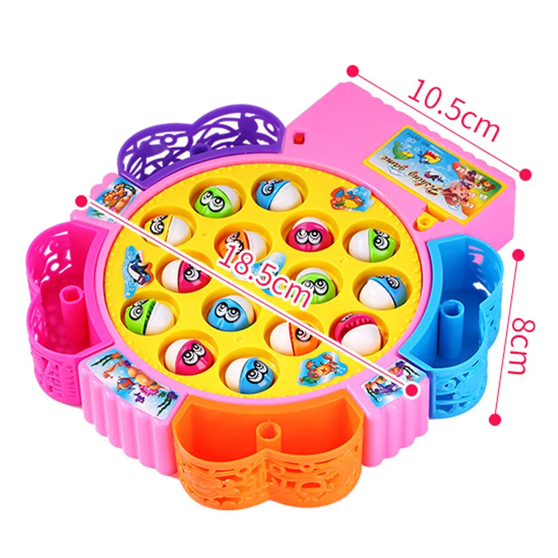 Настраиваемые детские подарки, детские пластиковые игры, электрическая рыболовная игрушка 15 рыб с музыкой, рыболовная игра для детей