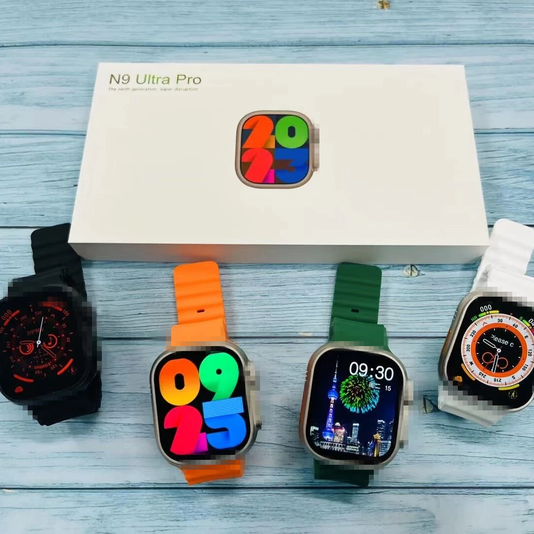 Smartwatch 2023 Reloj Inteligente Full Big Touch Screen Smart Watch Fitness Tracker N9 Ultra Pro PK N8 Ultra X8+ Ultra