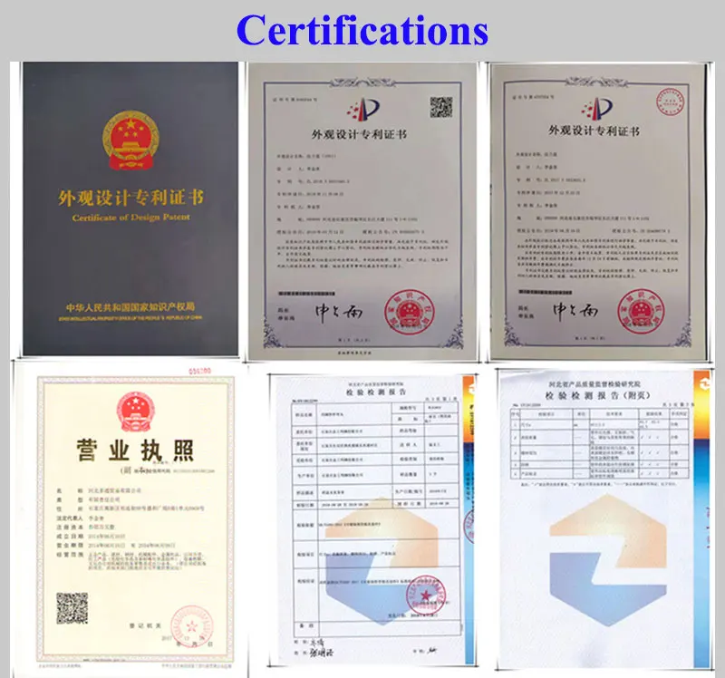 Our Certificate