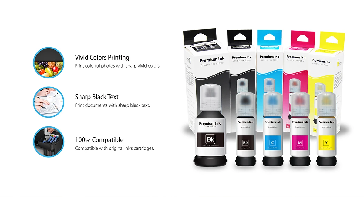  Чернила Trendvision 001 003 102 104 101 103 502 504 чернила для заправки Epson EcoTank L4150 L4160 L6160