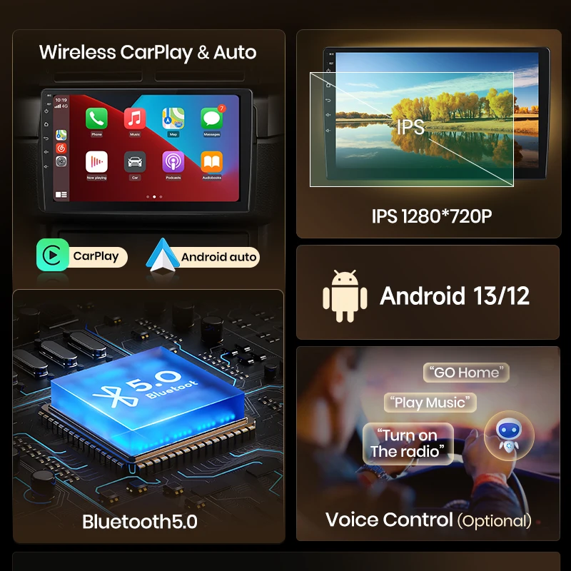 Junsun V1 EU Stock CarPlay 2 din Android Auto Car Radio Navigation for Kia Sorento 2 XM 2009-2012 Car Autoradio Multimedia Video