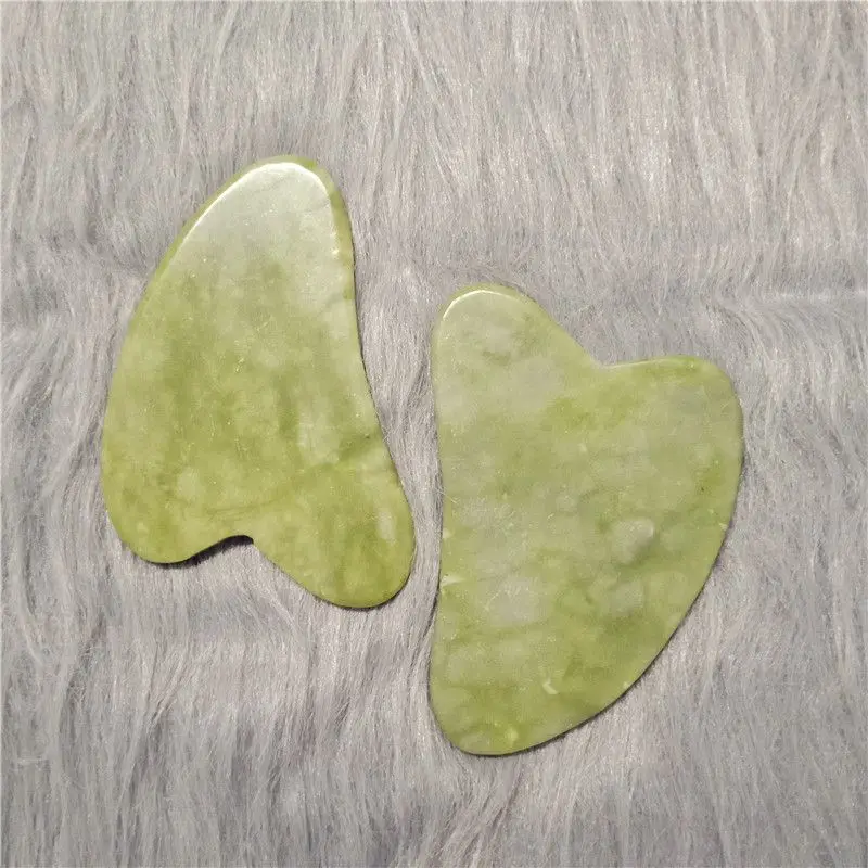 New Scraping Board Jade Crystal Acupuncture Stone Scraper Face Lift Slim Face Scraping Instrument
