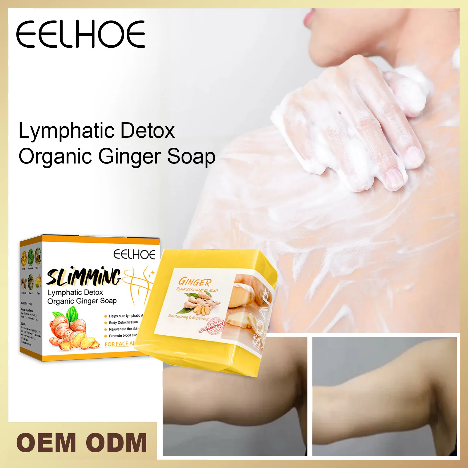 Removal Pimple Pore Acne Treatment Sea Salt Soap Goat Milk Moisturizing Glycerin Soap Base Whitening Ginger Bath Soap