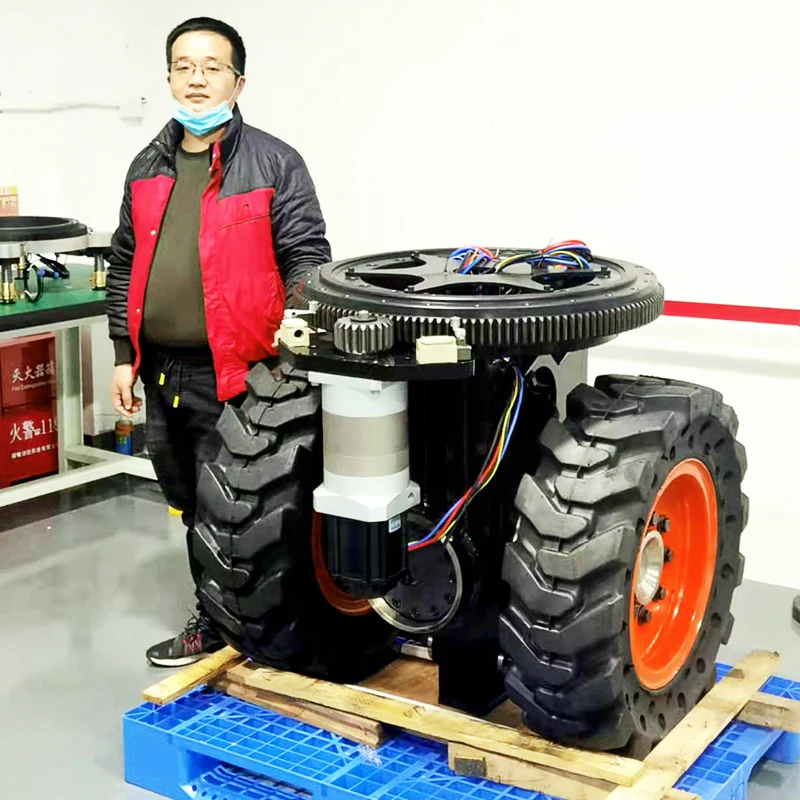 48V 750W 1.5KW motor drive wheel assembly with steering motor for forklift stacker and agv
