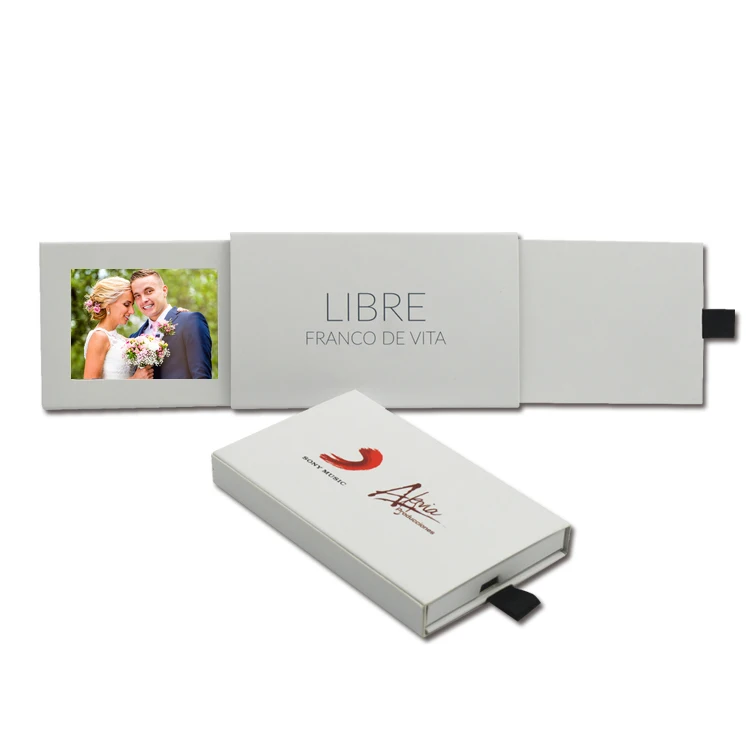 2.4 inch LCD Screen paper Video Greeting Card Mini Slide Video brochure