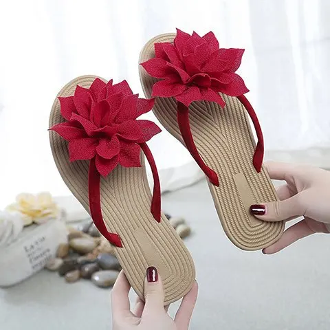 Summer Fashion Female Flat Bottomed Sandal Ladies Open Toe Beach Shoes Women Flip-flops Slippers
