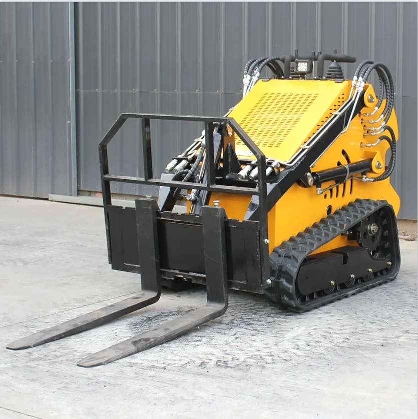 CE EPA mini skid steer loader 500kg 700kg 1 ton stand on skid steer