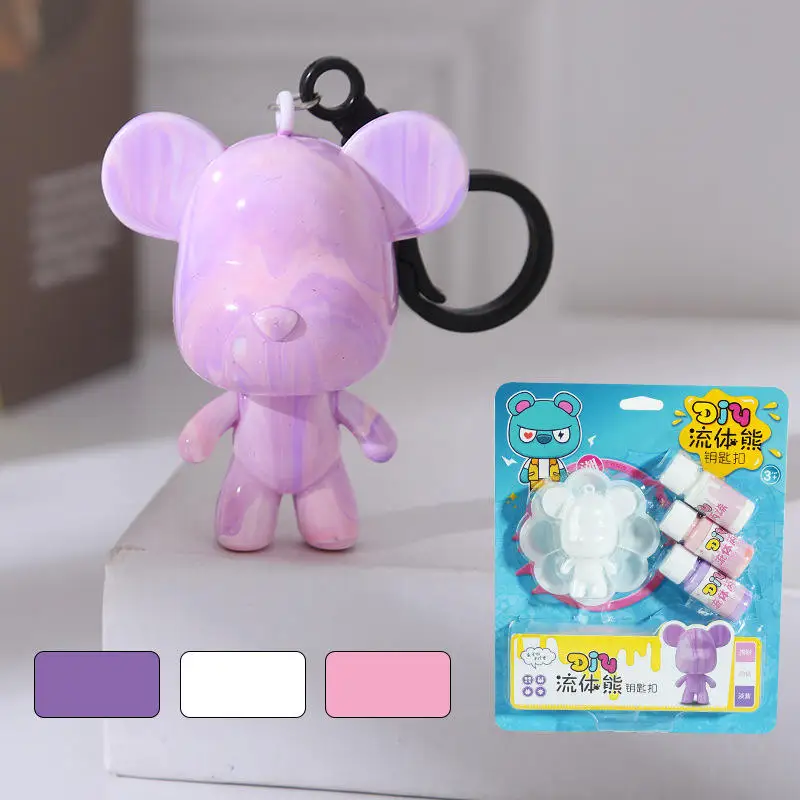 High Quality Fluid Bear White Embryo Pigment Set DIY Acrylic Paint Toys Handmade