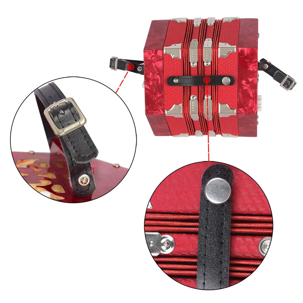 Kids 22 Keys Accordion 8 Bass Blue Children Accordion Professional Beginner Small Correas Acordeon Keyboard Instruments