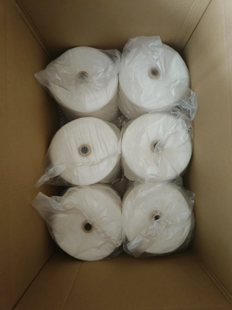 Factory Wholesale High Melting Point Flame Retardant Wear Resistant 30/2 White 100% Aramid Kevlar Filament