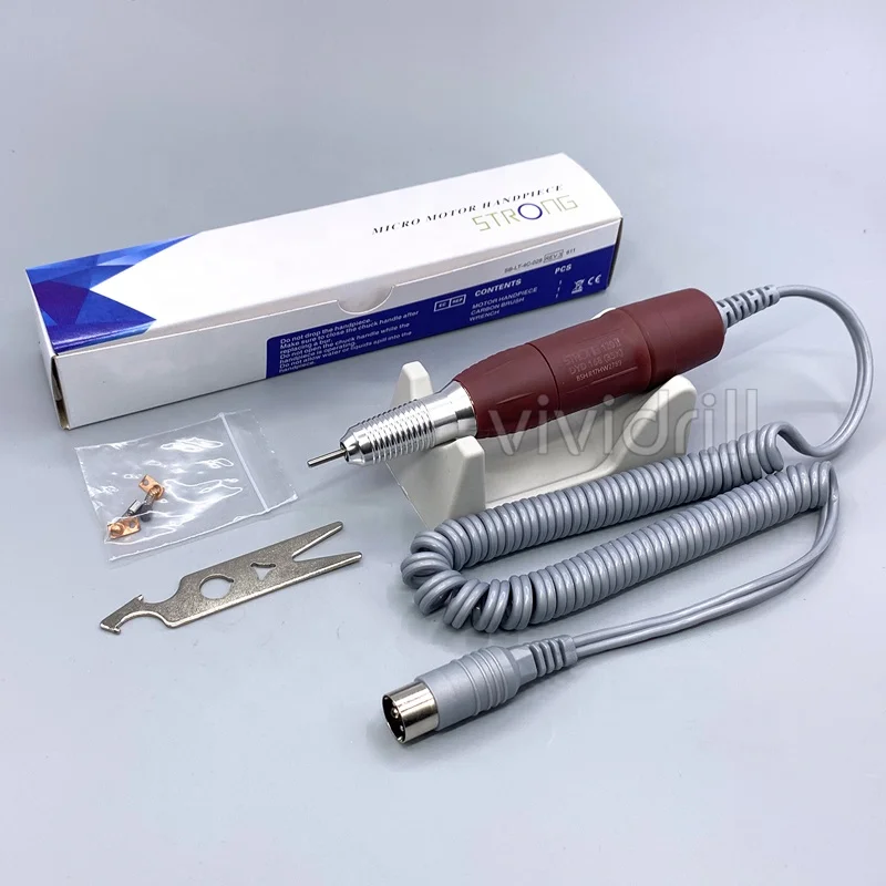 strong 207 120II manicure nail drill machine 35000 rpm micromotor handpiece