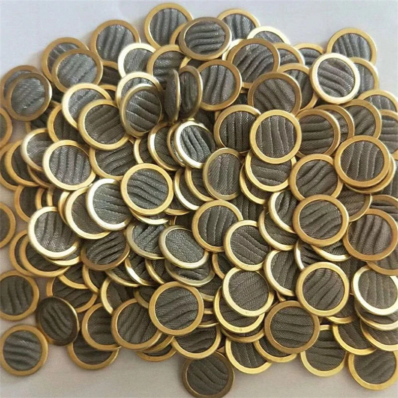 Aluminum Edge Rim 304 Stainless Steel Wire Filter Disc For Plastic Extruder Screen