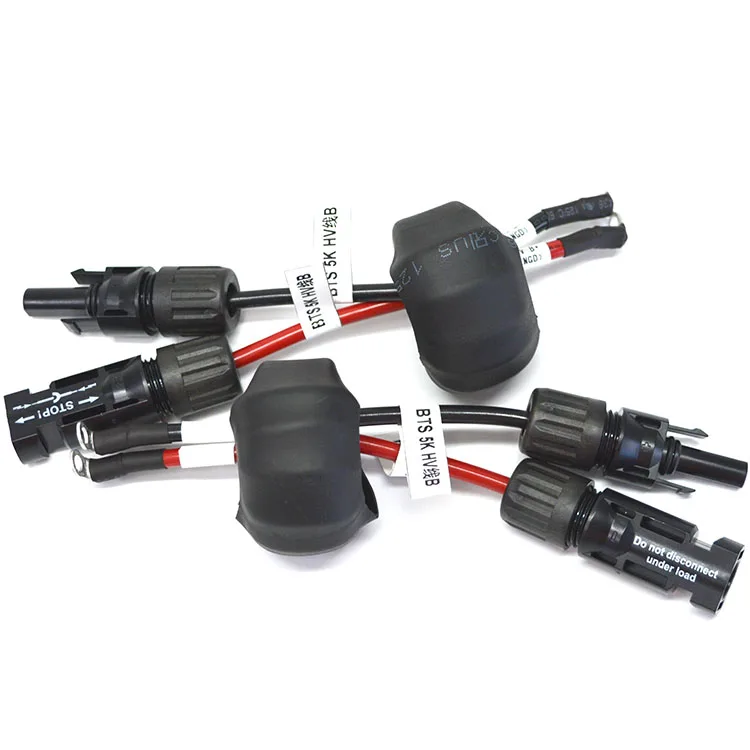 Factory Solar panel connector MC 4 male and female PV solar power cable with ring terminal