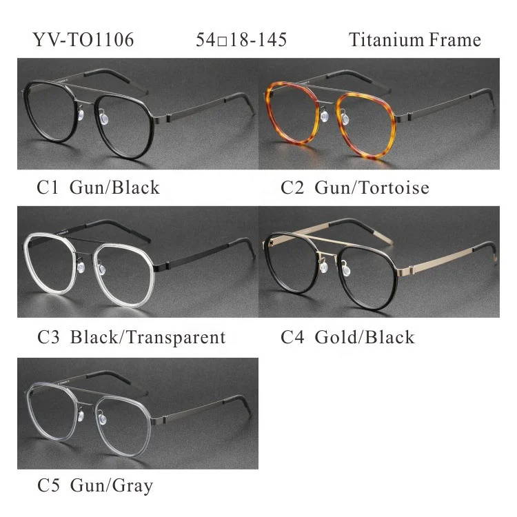 Aviation Large Spectacles Titanium Eye Glass Frames Fro Men Eyewear Lightweight Eyeglasses Optical Glasses