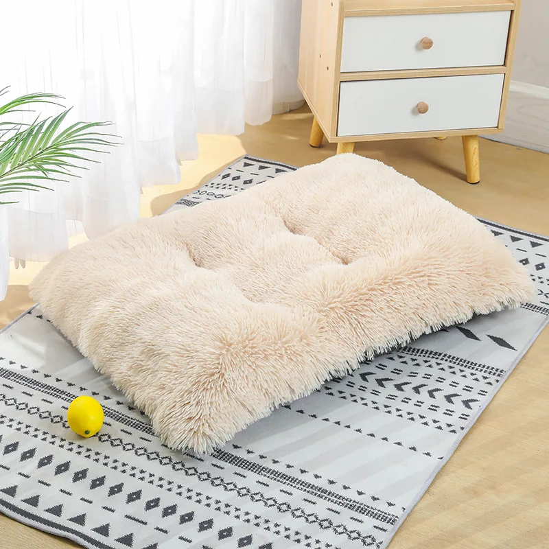 Long plush winter warm sleep pet mat dog bed comfortable pet mat dog mat cat kennel dog kennel pet supplies