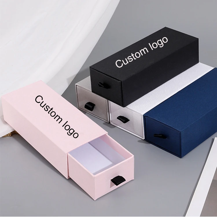 2022 New Arrivals High Quality Custom Logo Packaging Drawer Type Sunglasses Packaging Paper Box
