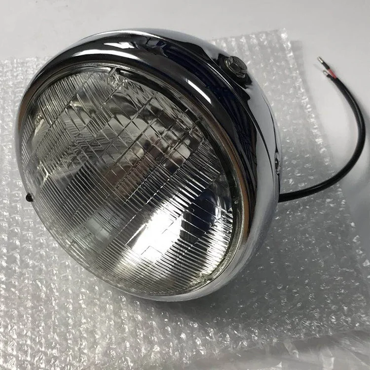 Universal Custom Bike Motorcycle Metal Headlight Clamp Bracket Side Mount Holder Black