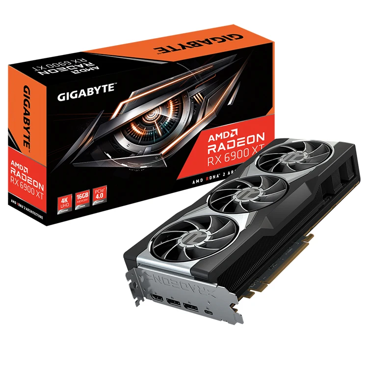  GIGABYTE Radeon AMD RX 6900 XT 16 Гб игровая видеокарта с GDDR6 256-бит интерфейс памяти rx в наличии на