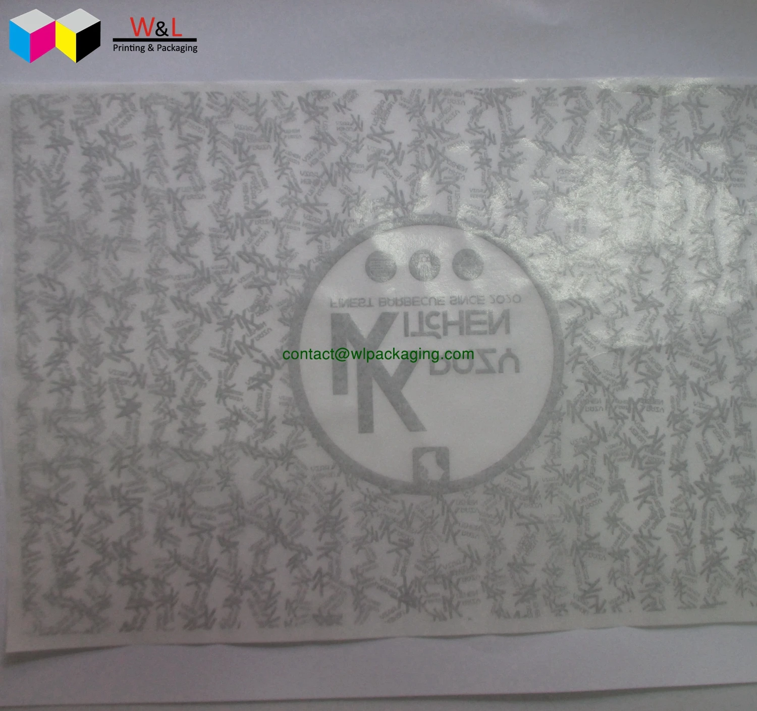 
custom logo printed PE lining food grade Deli wrapping paper hamburger sandwich wrapping paper 