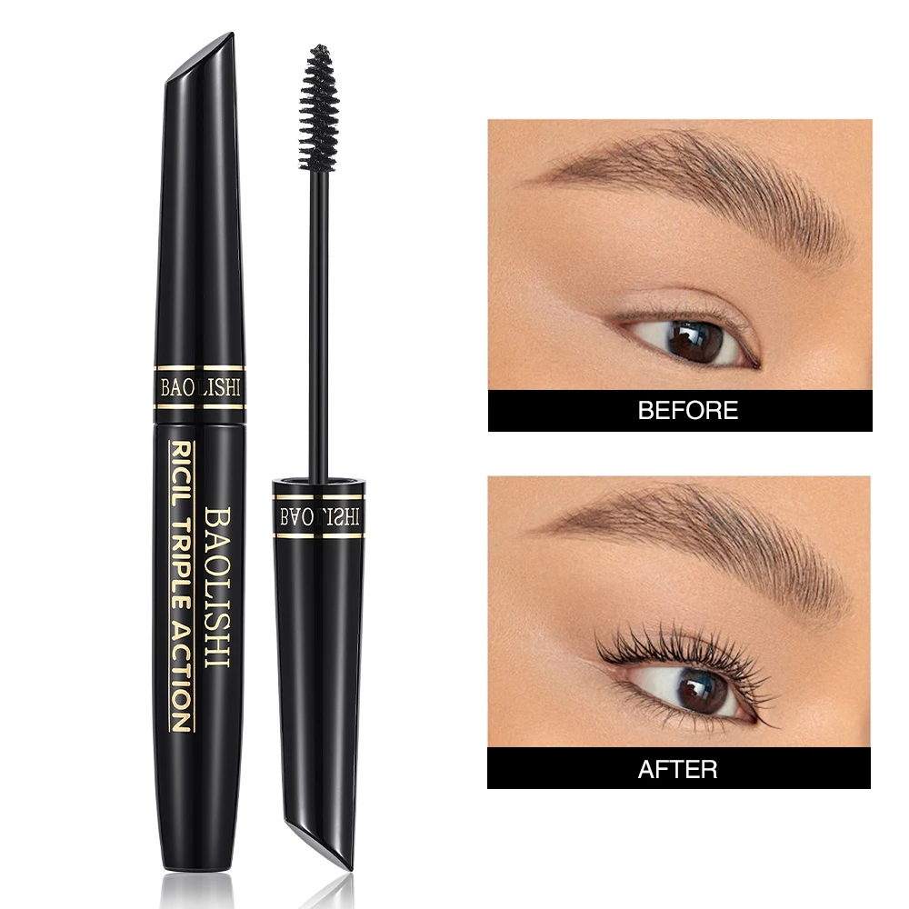 Curling Lengthen Eyelashes Extra Volume Waterproof Black Natural Lashes Eye Makeup Liquid Lash Extensions Mascara