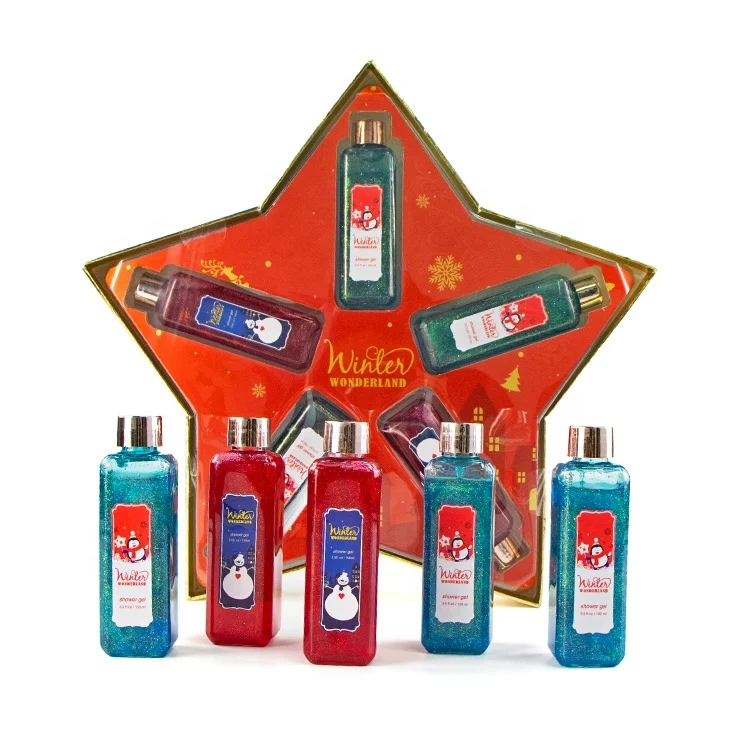 
Оптовая продажа, частная торговая марка, роскошный Рождественский гель для душа, мужской отбеливающий органический натуральный гель для душа 