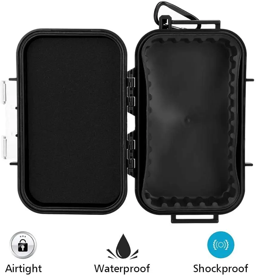 Cross border hot sale EDC outdoor survival damp proof shockproof waterproof box adjustable cushion rubber pad