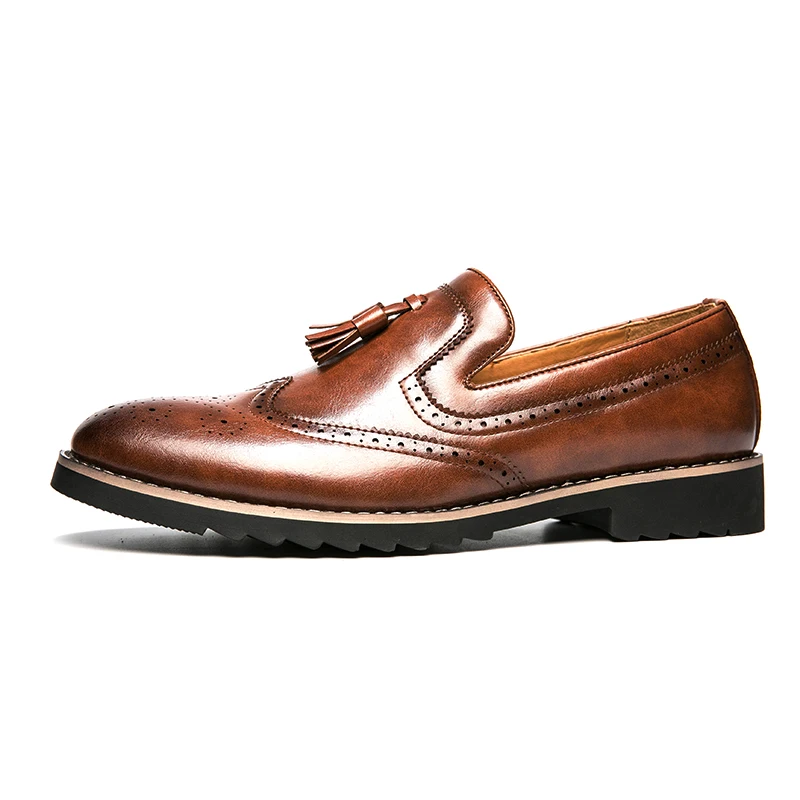 Slip-on Classic Work business genuine leather Formal dress shoes men