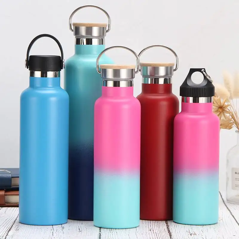18/8 Wholesale Wide Mouth double wall vacuum flask insulated stainless steel water bottle 18oz 32oz 48oz 64oz
