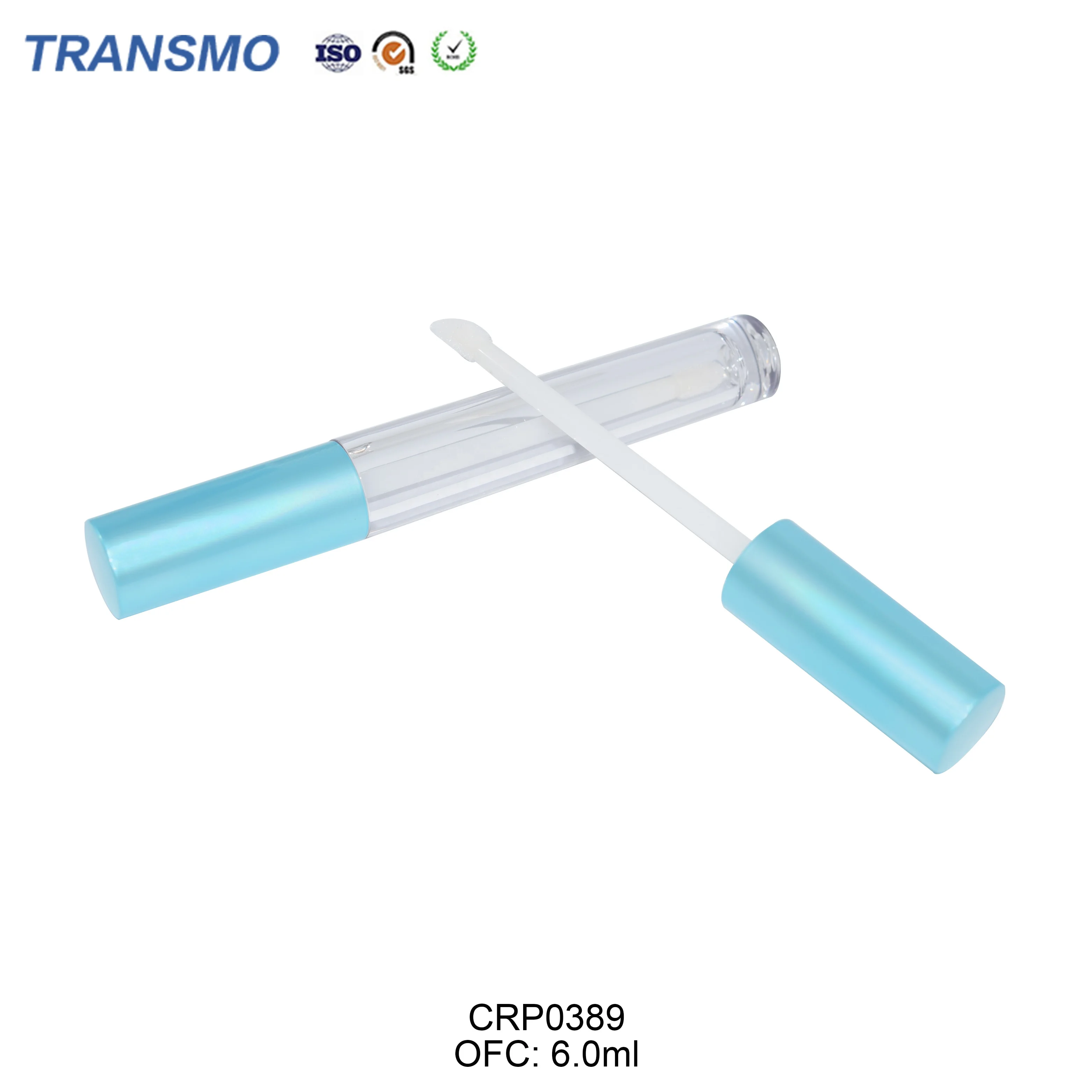 Custom logo liquid lipstick case concealer tube 5ml slim round classy lip gloss tubes