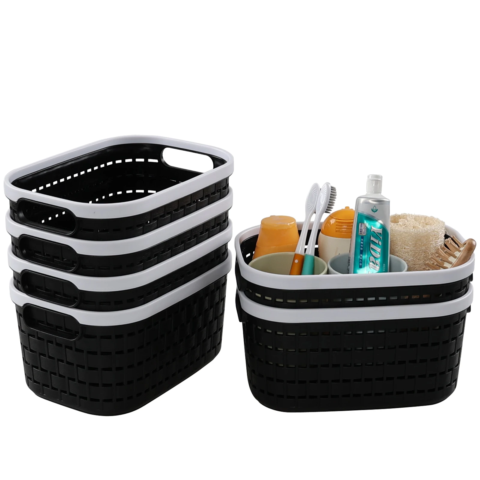 Wholesale Material PP Daily Debris Storage Convenient Kitchen Folding Water Filter Folding Storage Basket