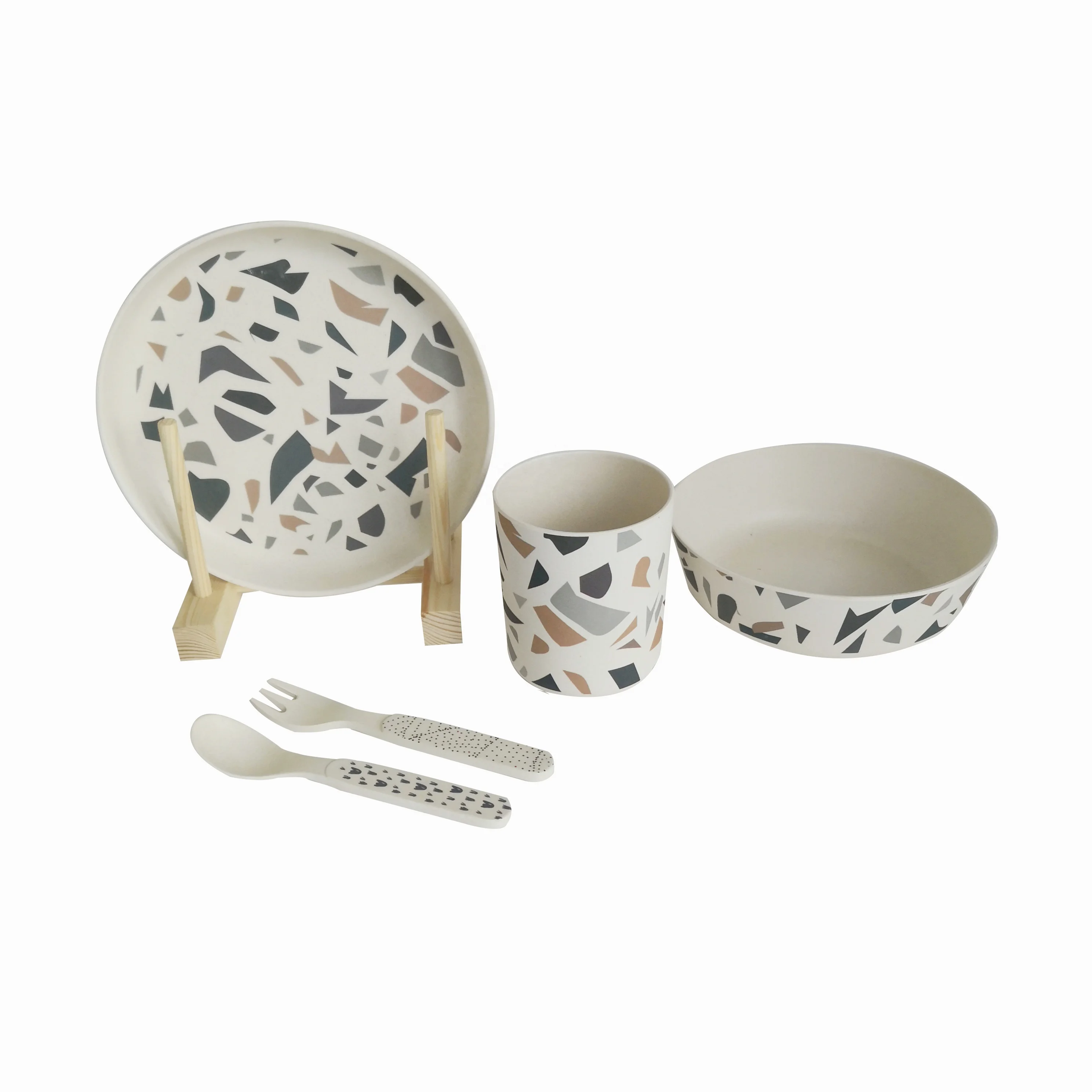 Оптовая продажа, безвредная Экологичная пластиковая посуда для детей