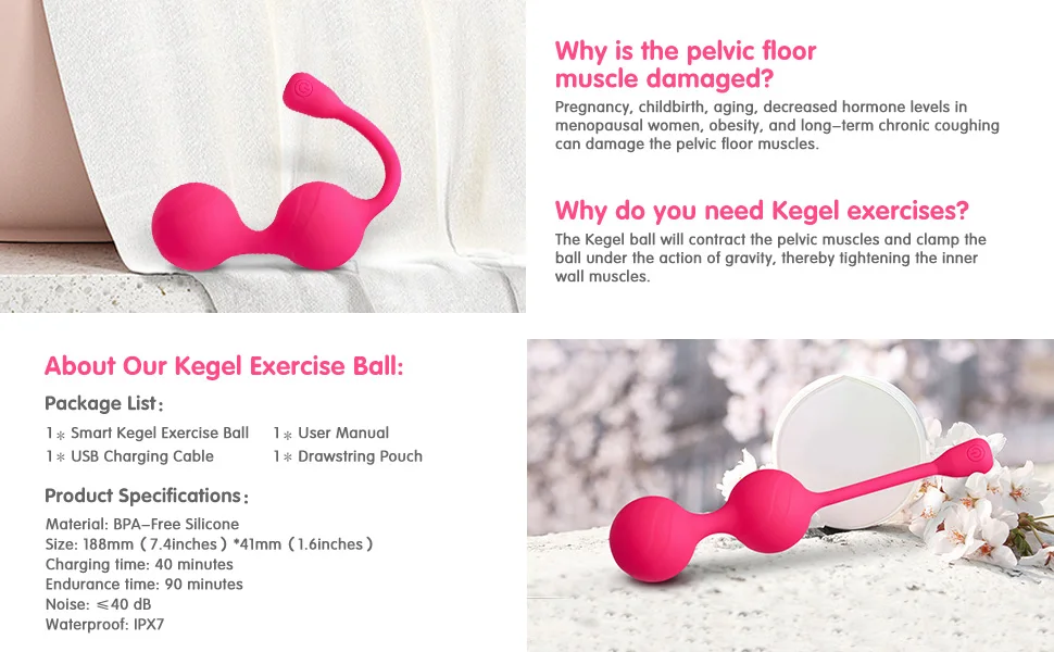 World best selling products mobile controlled vibrator sex product orgasm kegel balls