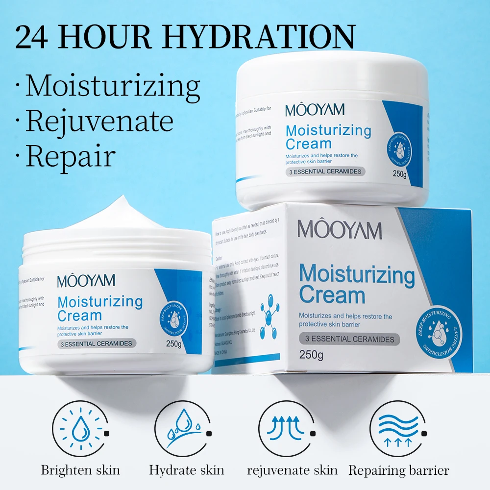 Private Label Organic Glowing Moisturizer Cream Face Anti Aging Brightening Whitening Hyaluronic Acid Face Cream