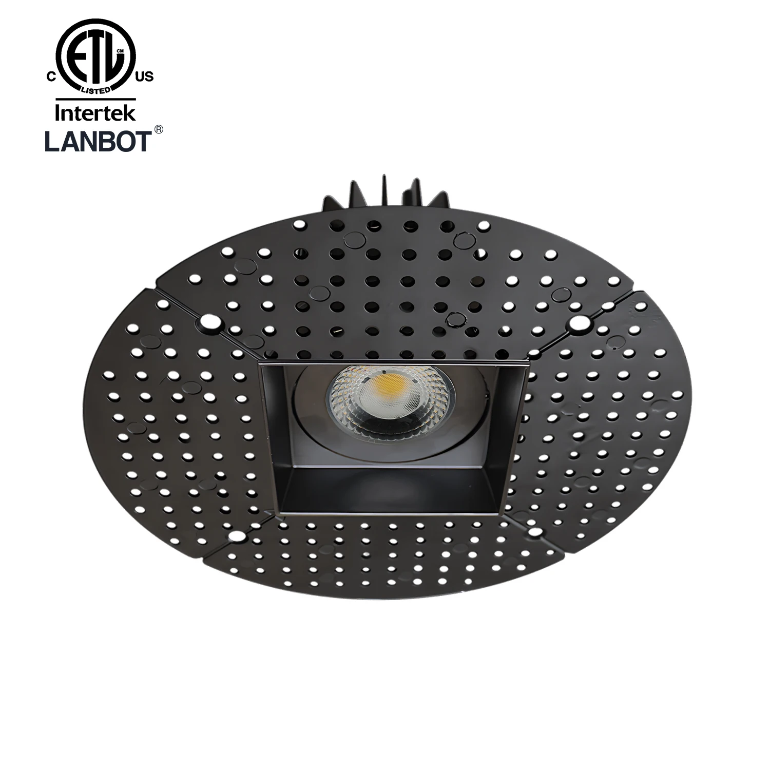 ETL High-End 3 Inch Trimless Plaster Downlight, 347v, IC Rated, Airtight Recessed With Junction Box for USA and Canada Market