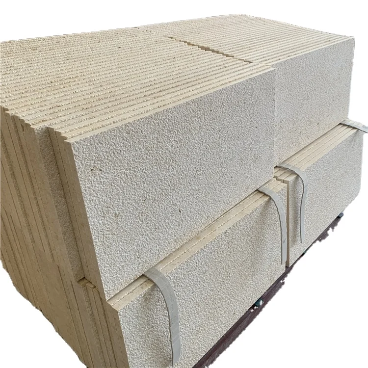 Natural Beige Limestone For Outdoor Floor Tiles bushhammed face wall cladding tiles