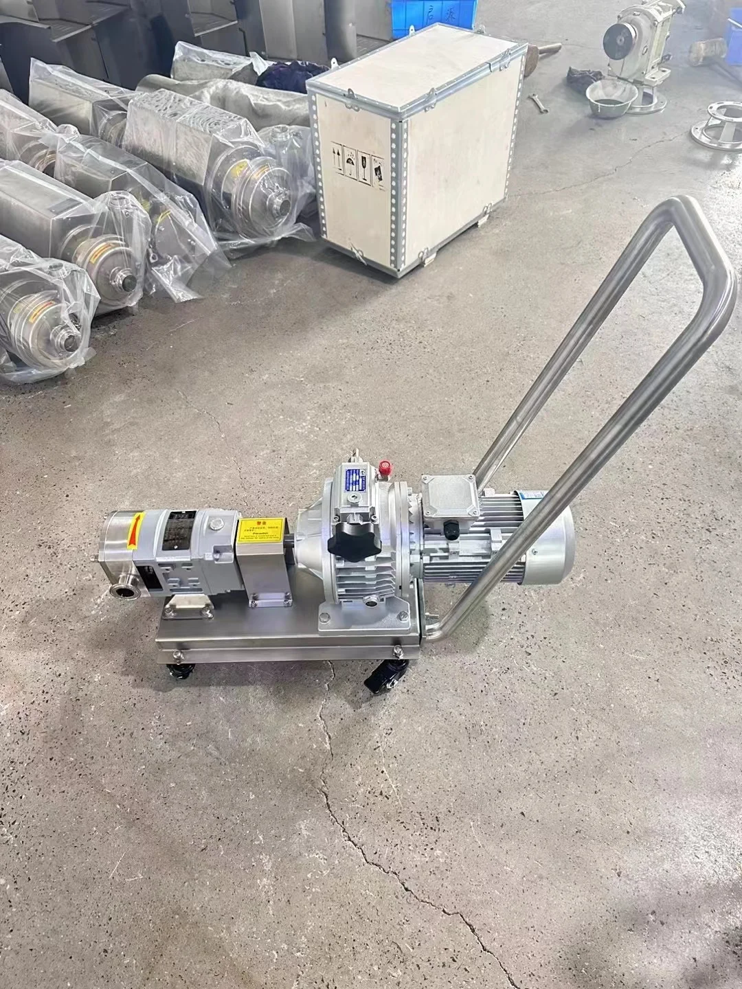 high Viscosity Chocolate/Honey/Glucose rotor pump filling machine sanitary Rotary Lobe Pump