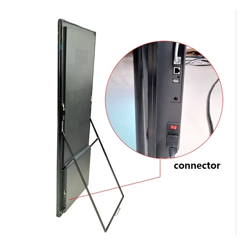 Indoor Poster LED Display Stand mirror LED Screen advertising led display p2, p2.5,p3 LED Display Screen Signage