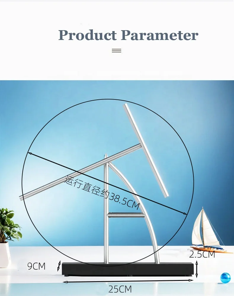 High-end Creative Office Home Desktop Decoration Newton Pendulum Chaos Pendulum Permanent Perpetual Motion Kinetic Art Decor