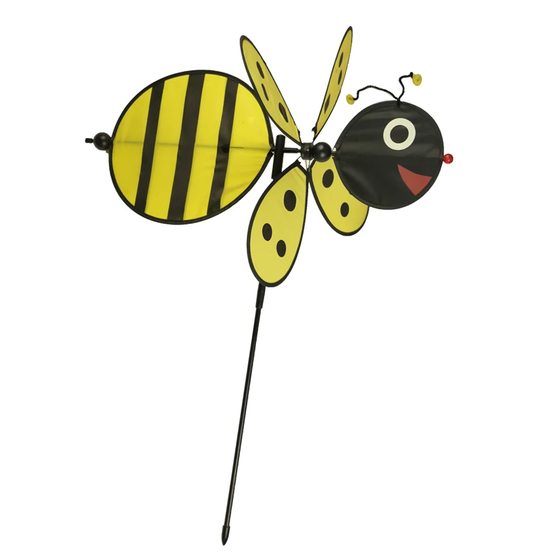 cartoon cloth art windmill large beetle bee windmill children toys windmill manufacturers direct sales