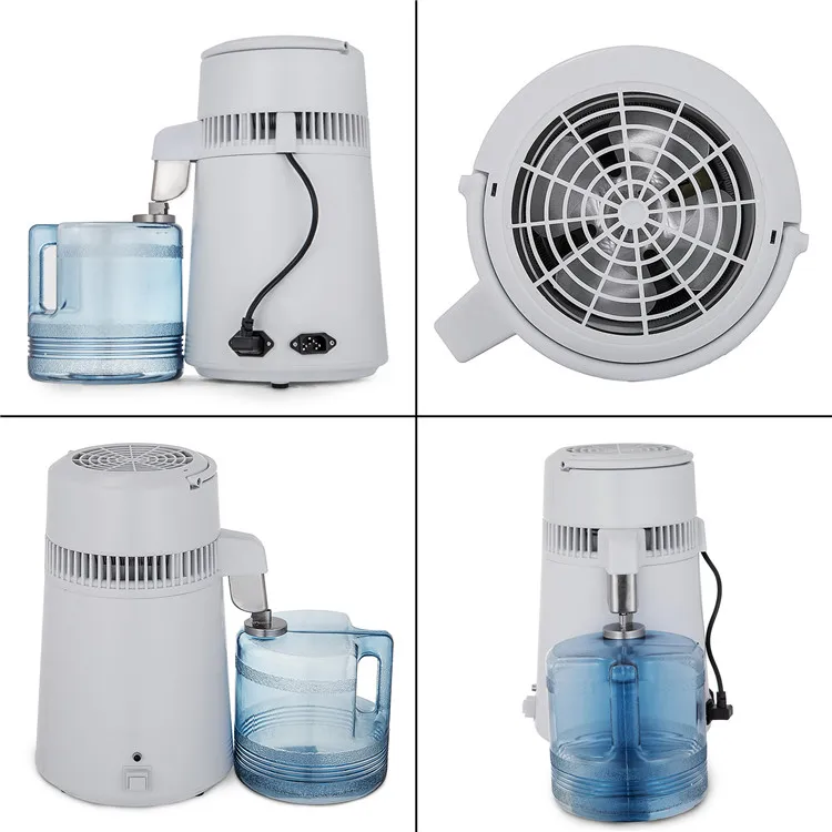 4L Home Countertop Water Distiller Machine Temperature-Adjustable Purifier for whisky brandy vodka and other distilled liquors