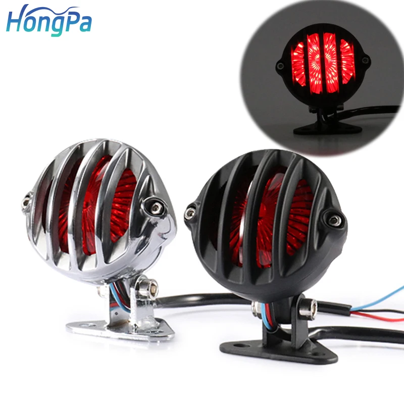 HONGPA Motorbike Brake Lights Motorcycle Indicator LED Rear Fender Brake Tail Light For Chopper Cafe Racer Kawasaki Suzuki