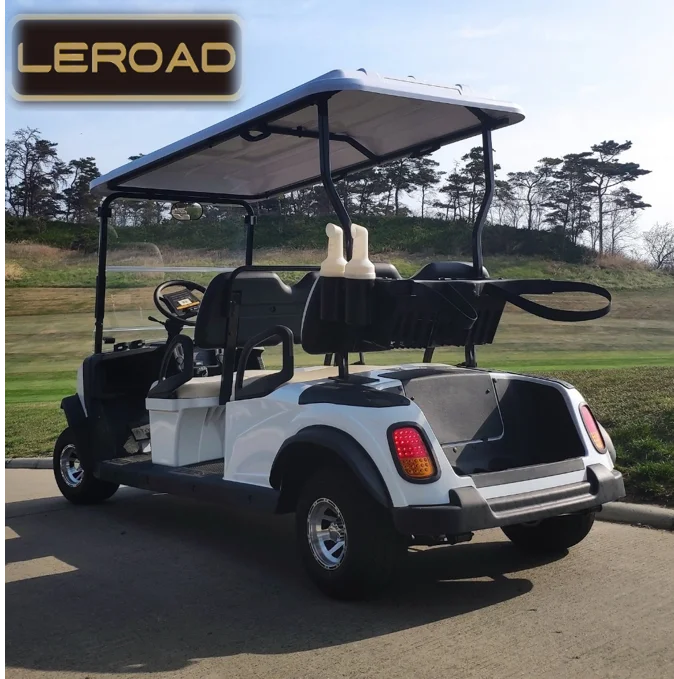 LEROAD LATEST NEW L4 White Golf Cart Nice Appearance High Efficiency Durable Popular Electric Golf Cart