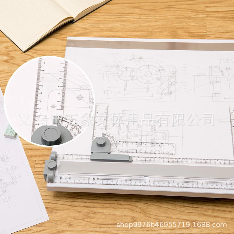 Best Selling Construction Machinery Drawing Board with Magnetic Magnetic Stripe Triangle Board Angle Ruler
