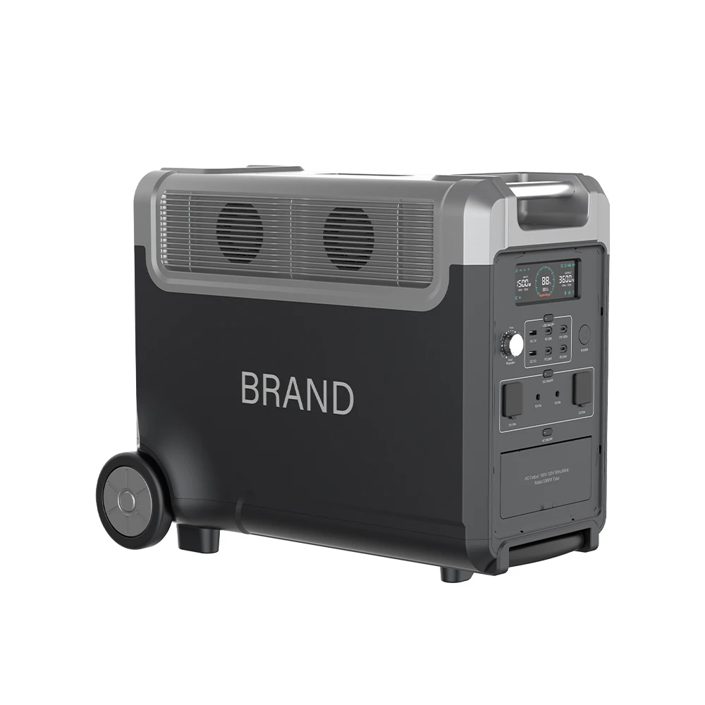 Большая емкость 3840Wh 3600W 3300W LiFePo4 батарея с аккумулятором расширения портативная электростанция